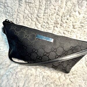 Gucci GG Emblem Black Shoulder Bag